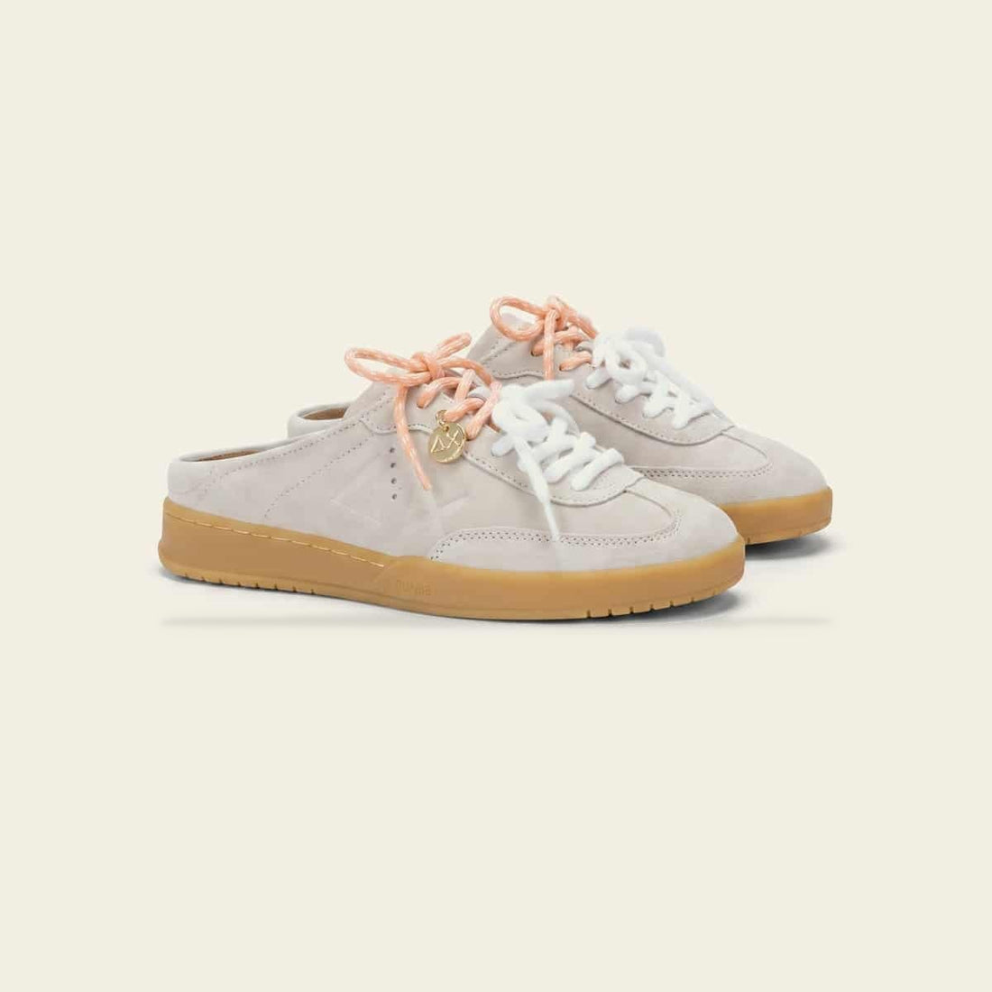 CALIFORNIA SUN SUEDE SABOT - OFF WHITE — כפכפים לנשים