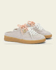 CALIFORNIA SUN SUEDE SABOT - OFF WHITE — כפכפים לנשים