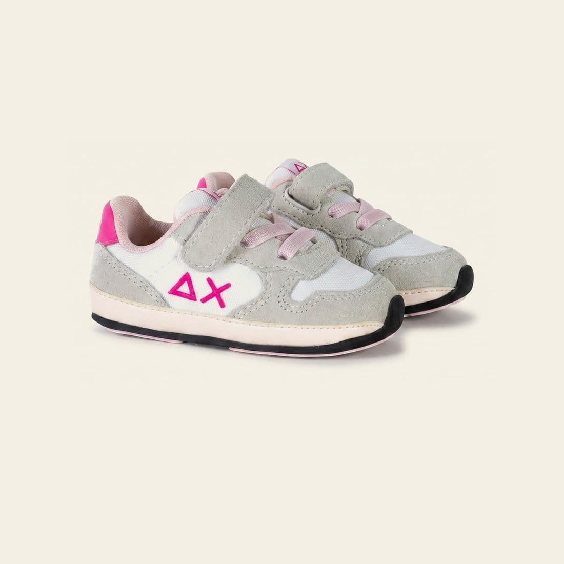GIRL ALLY SOLID NYLON NEW BORN-BIANCO — נעלי ילדים — לבן