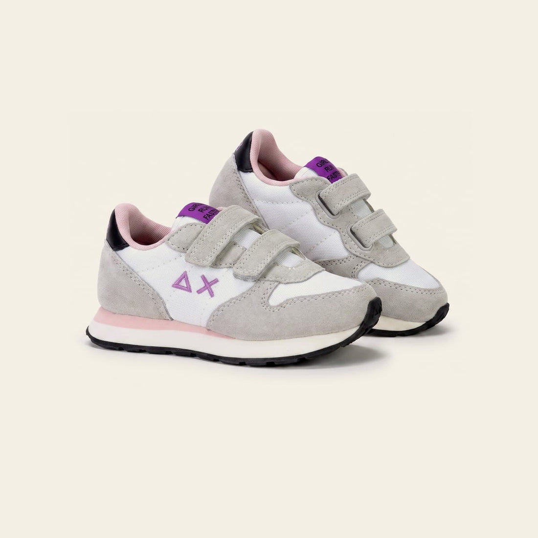 GIRL ALLY SOLID NYLON BABY - White — נעלי ילדים