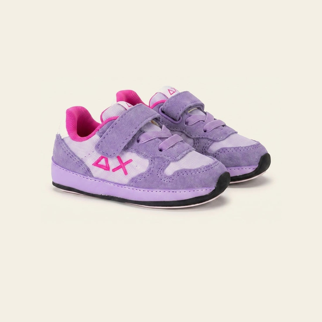 GIRL ALLY SOLID NYLON NEW BORN-LILA — נעלי ילדים — סגול