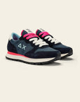 ALLY SOLID NYLON - Navy Blue — סניקרס לנשים