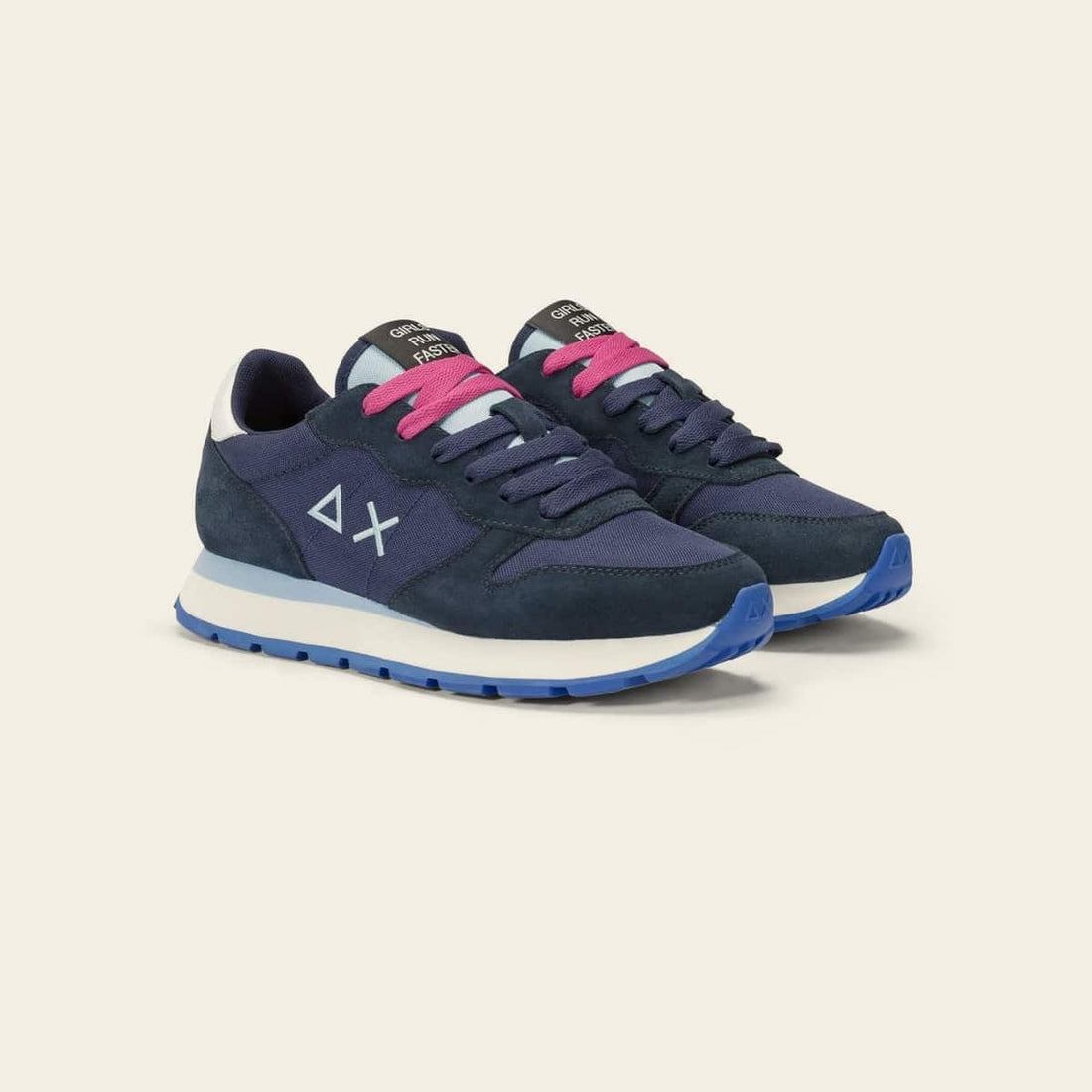 ALLY SOLID NYLON - Blue — סניקרס לנשים