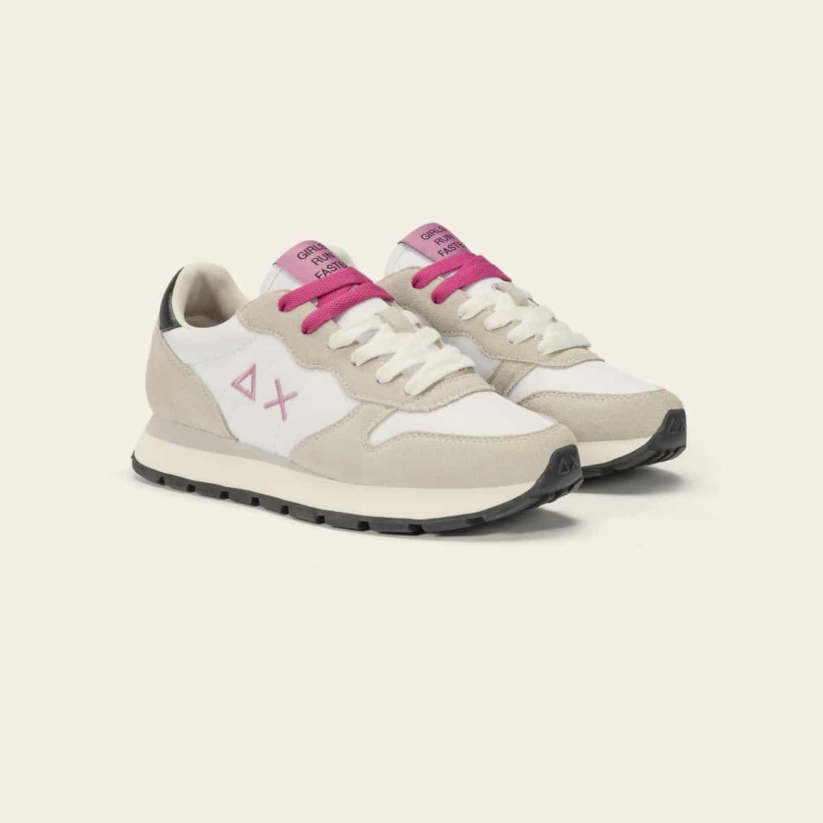 ALLY SOLID NYLON - White — סניקרס לנשים