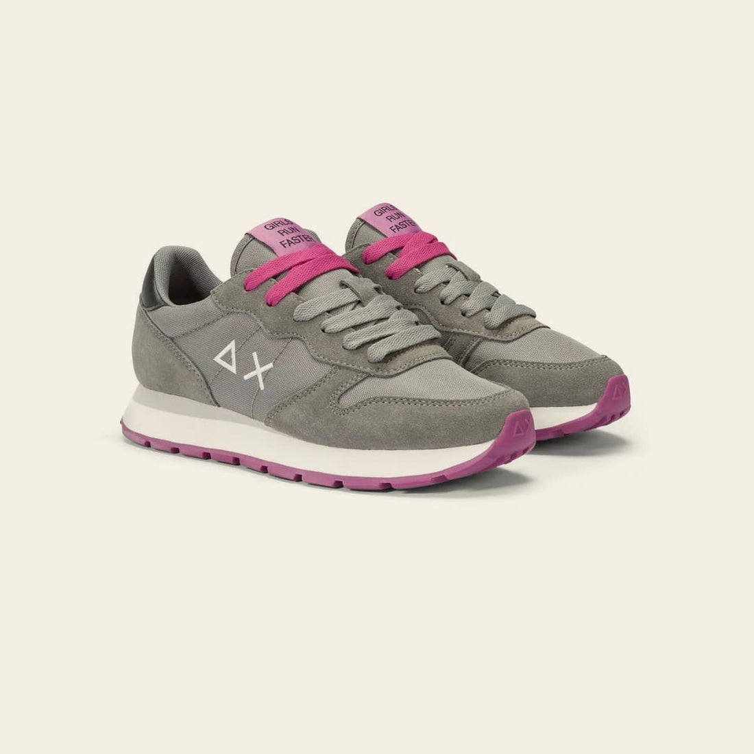 ALLY SOLID NYLON - Light Gray — סניקרס לנשים