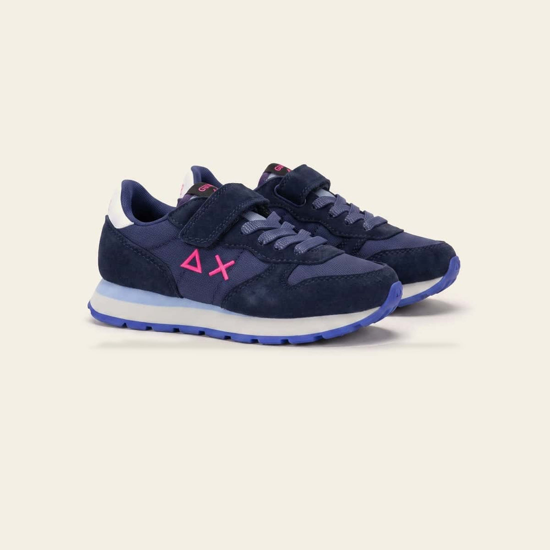 GIRL ALLY SOLID NYLON KID - Navy Blue — נעלי ילדים