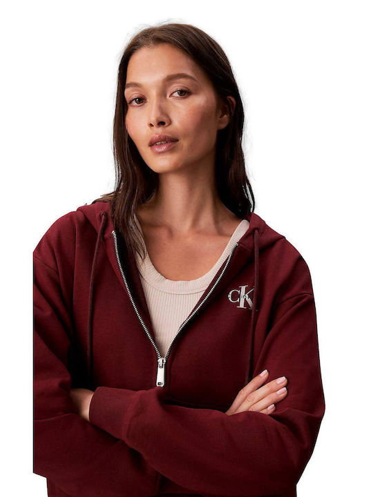 CK LV047B270G WCV MONOLOGO FRENCH TERRY FZ BF HOOD