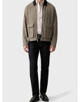 LV04RG400G PAY LS MATTY CANVAS CONTRAST COLLAR