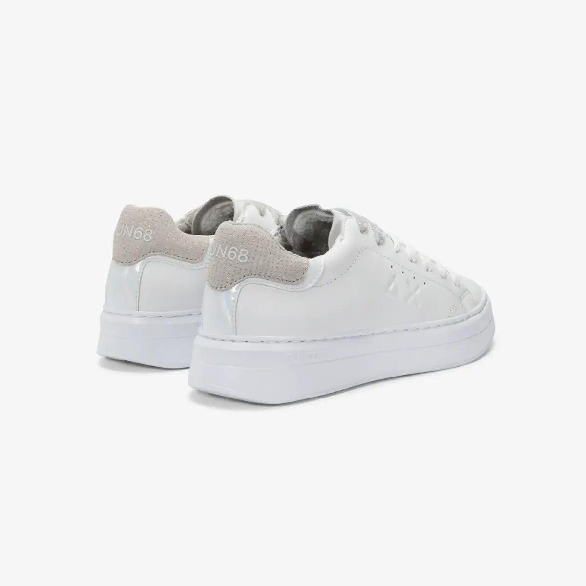 GRACE LEATHER WHITE — סניקרס לנשים