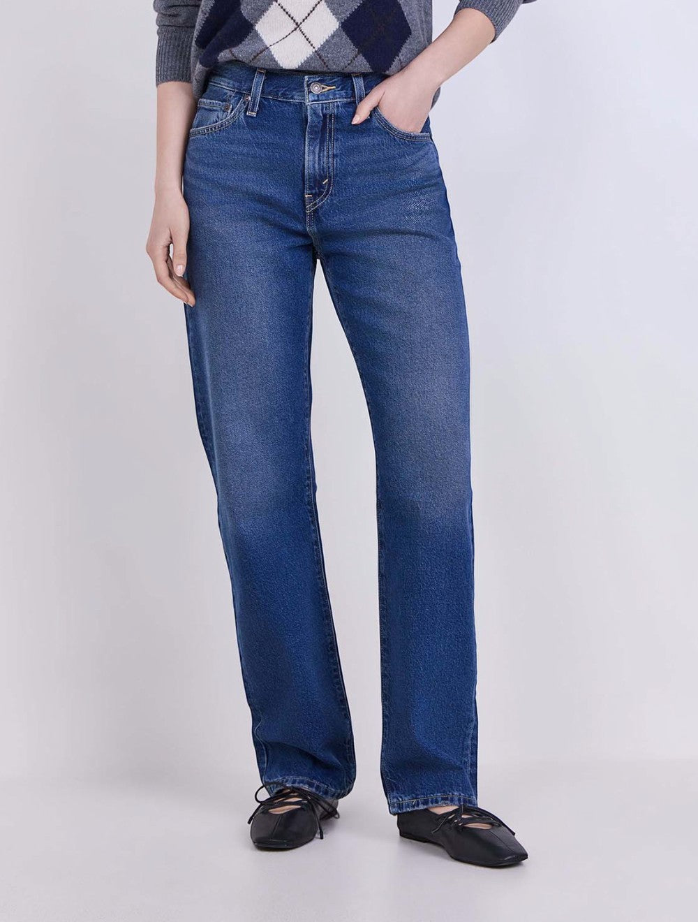 ג׳ינס Levi’s Easy Dad לנשים כחול 005DC-0004 – הגזרה מלפנים
