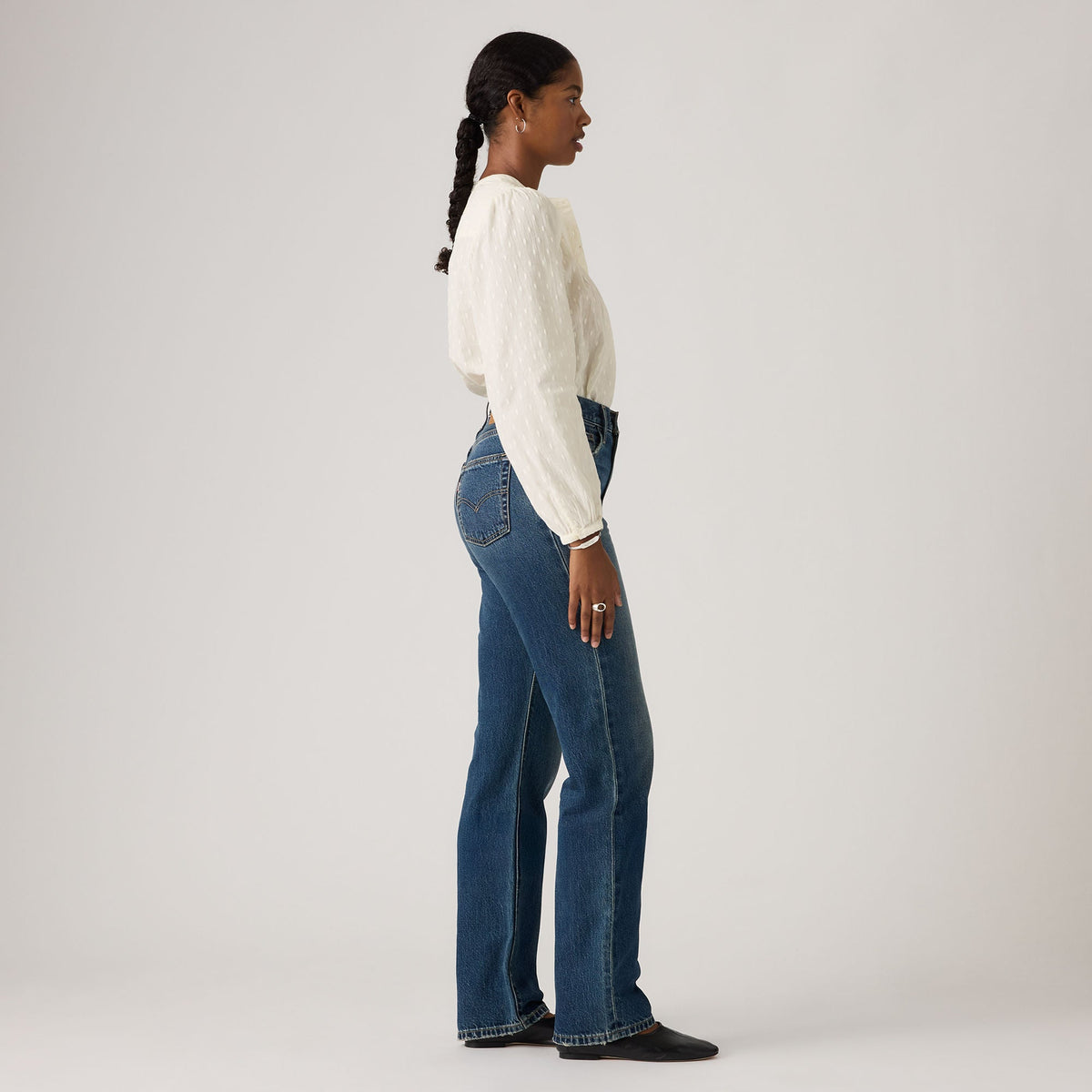 ג׳ינס Levi’s Easy Dad לנשים כחול 005DC-0004 – מבט מהצד