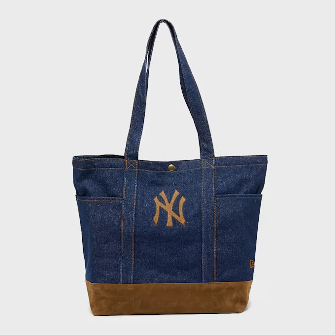 60856115 Suede Denim Tote NY Yankees - NVY