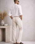 GIANNI LUPO מכנס פשתן FJ3270 S26 BEIGE