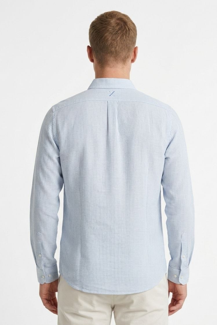 BUS158 YN CLOUD BUTTON SHIRT WHITE