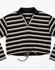 W JERSEY LS POLO SHIRT 27173880T BLACK 99