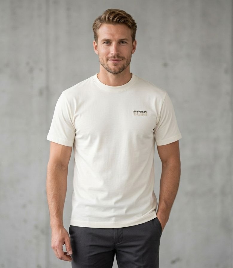 GCDS T-SHIRT MT42 WHITE