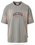 GCDS T-SHIRT MT49 GREY/BROWN