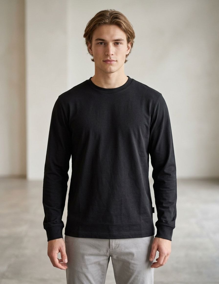 GCDS T-SHIRT ML23 BLACK