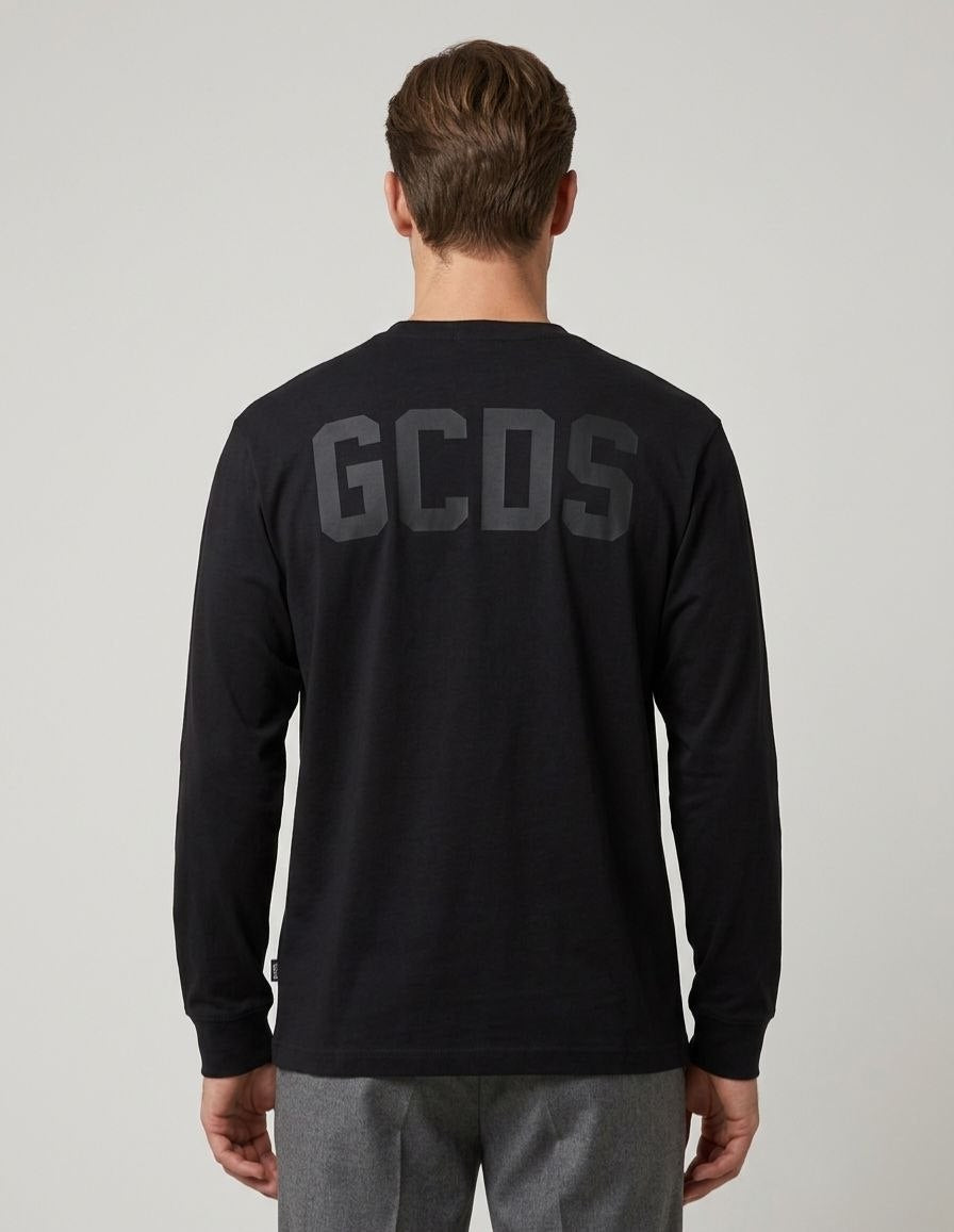 GCDS T-SHIRT ML05 BLACK