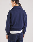 211B18685 010 KNIT-HALF ZIP-SWEATSHIRT