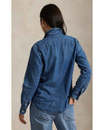 211969458 001 LS CRLTE ST-LONG SLEEVE-BUTTON FRONT