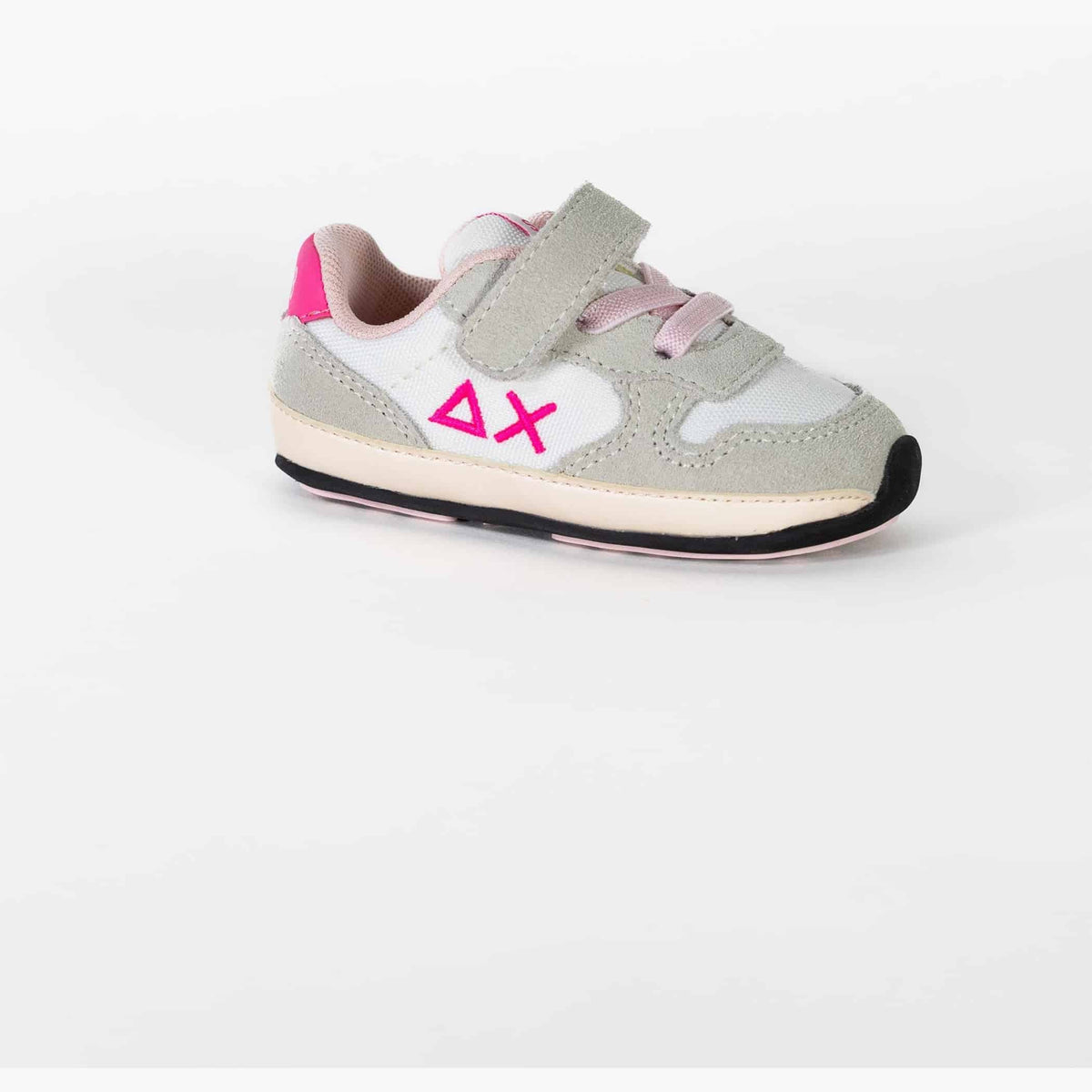 GIRL ALLY SOLID NYLON NEW BORN-BIANCO — נעלי ילדים — לבן