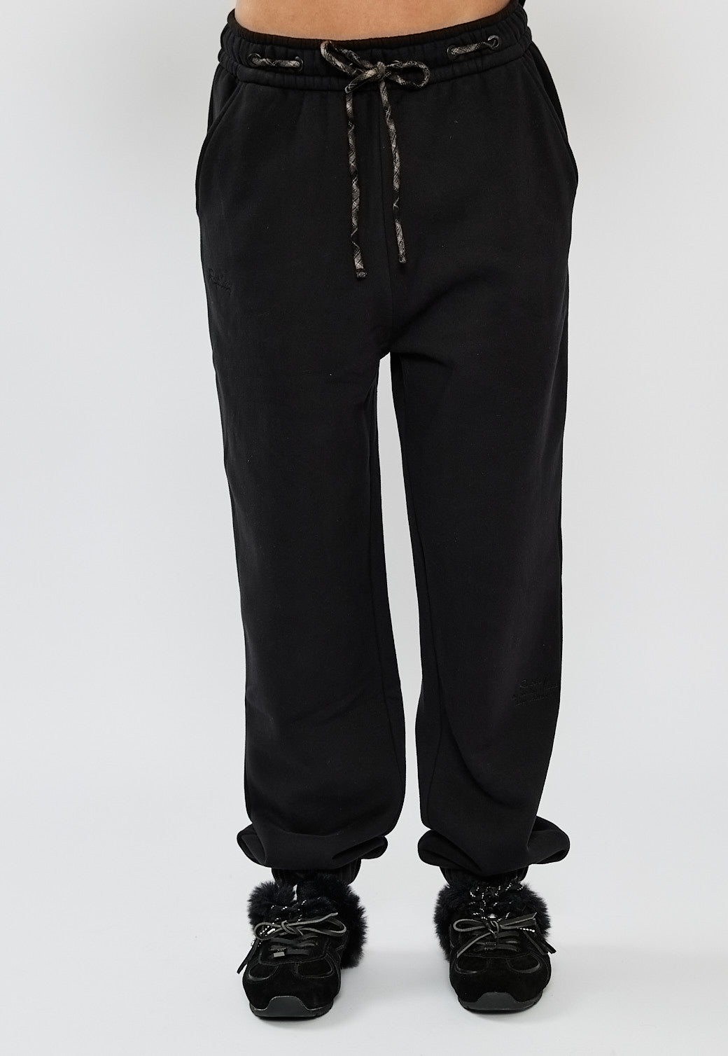 W FLEECE LONG PANTS 27173847P BLACK 99