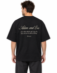 חולצת YN CLOUD Adam and Eve שחור – דוגמן – גב